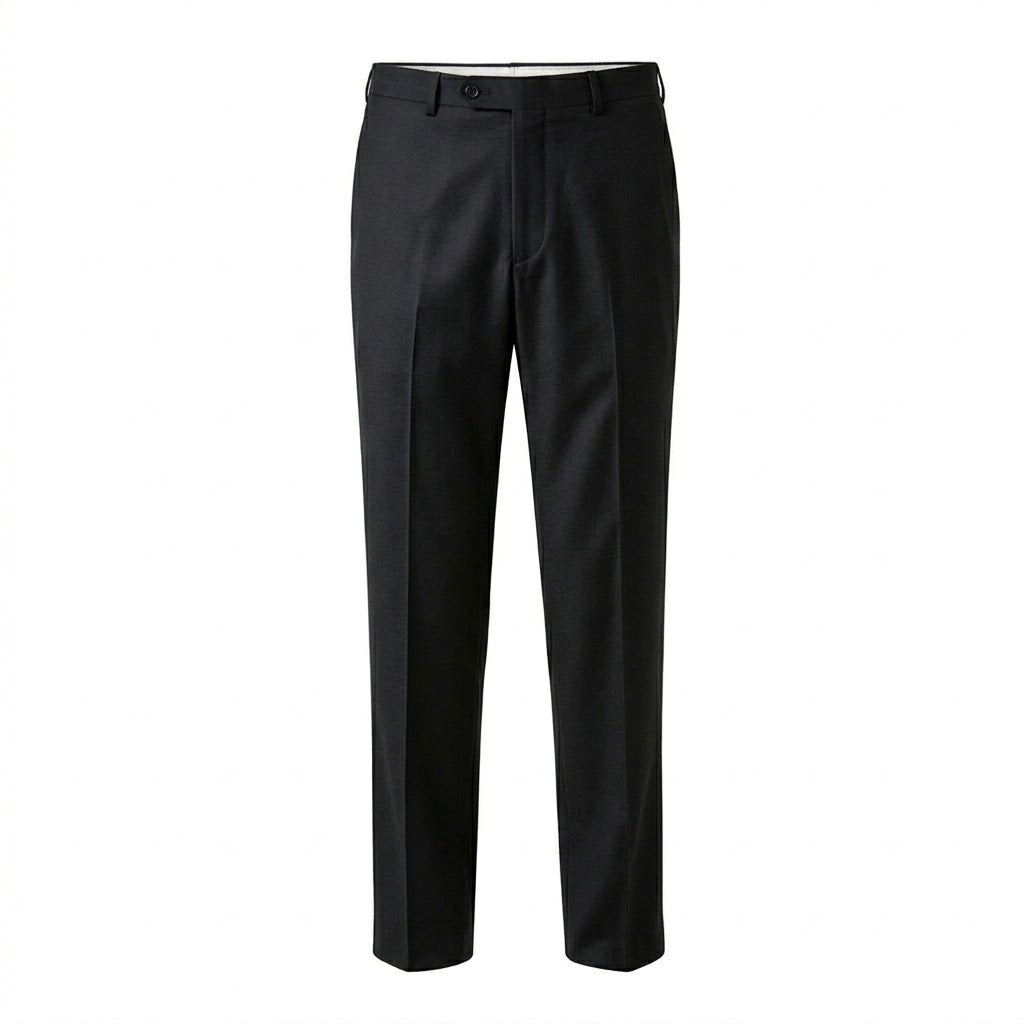 Men's Jet Black Tailored Trousers – Marcell Studio