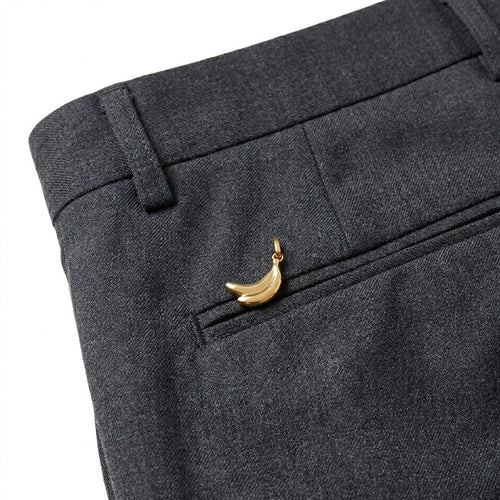 Men's Charcoal Grey Tailored Trousers